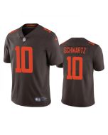 Men's Cleveland Browns #10 Anthony Schwartz Brown Vapor Untouchable Limited Stitched Jersey