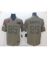 Men's Cleveland Browns #95 Myles Garrett 2019 Camo Salute To Service Limited Stitched NFL Jersey
