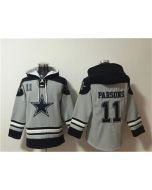 Men's Dallas Cowboys #11 Micah Parsons Grey Ageless Must-Have Lace-Up Pullover Hoodie