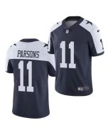 Men's Dallas Cowboys #11 Micah Parsons Navy 2021 NFL Draft Vapor Limited Stitched Jersey (Navy)