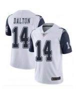 Men's Dallas Cowboys #14 Andy Dalton White Color Rush Limited Stitched Jersey