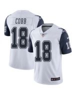 Men's Dallas Cowboys #18 Randall Cobb White Color Rush Limited Stitched NFL Jersey
