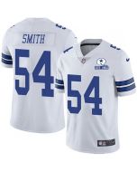 Men's Dallas Cowboys #54 Jaylon Smith White With Established In 1960 Patch Limited Stitched Jersey
