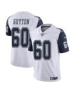 Men's Dallas Cowboys #60 Tyler Guyton White 2024 Draft Color Rush Limited Stitched Football Jersey