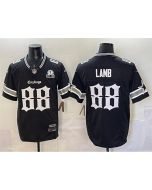 Men's Dallas Cowboys #88 CeeDee Lamb Black 2025 F.U.S.E. "Gothic Lone Star Edition" With Established In 1960 Patch Vapor Limited Stitched Football Jersey (Black)