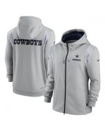Men's Dallas Cowboys Grey zipper Hoodie