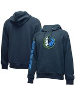Men's Dallas Mavericks New Era Navy City Edition Logo Essential Pullover Hoodie