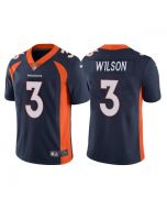 Men's Denver Broncos #3 Russell Wilson Navy Vapor Untouchable Limited Stitched Jersey