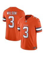 Men's Denver Broncos #3 Russell Wilson Orange 2023 F.U.S.E. Vapor Untouchable Stitched Jersey