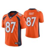 Men's Denver Broncos #87 Noah Fant Orange 2019 100th Season Vapor Untouchable Limited Stitched NFL Jersey