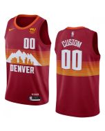 Men's Denver Nuggets Red 2020-21 City Edition Custom Jersey