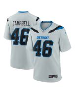 Men's Detroit Lions #46 Jack Campbell Silver 2026 Rivalries Collection Game Jersey