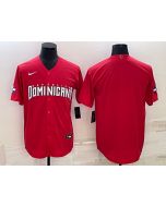 Men's Dominican Republic Baseball Blank 2023 Red World Baseball Classic Stitched Jersey