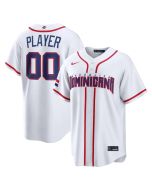 Men's Dominican Republic Baseball Custom White 2026 World Baseball Classic Home Jersey