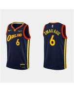 Men's Golden State Warriors #6 Alen Smailagic 2020-21 Navy City Edition Stitched NBA Jersey