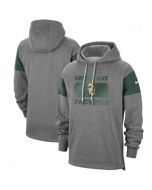 Men's Green Bay Packers 2019 Grey Fan Gear Historic Pullover Hoodie