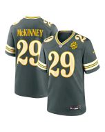 Men's Green Bay Packers #29 Xavier McKinney Green 2026 Rivalries Collection Game Jersey