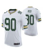 Men's Green Bay Packers #90 Jarran Reed White Stitched Football Jersey