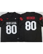 Men's Indiana Hoosiers #80 Charlie Becker Black Vapor F.U.S.E. Limited Jersey