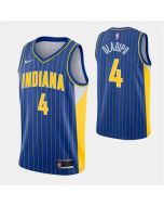 Men's Indiana Pacers #4 Victor Oladipo 2020-21 Royal City Edition Swingman Stitched Jersey