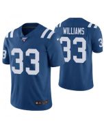 Men's Indianapolis Colts #33 Jonathan Williams Blue 2019 100th Season Vapor Untouchable Limited Stitched NFL Jersey