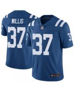 Men's Indianapolis Colts #37 Khari Willis Blue Vapor Untouchable Limited Stitched Jersey