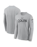 Men's Indianapolis Colts Gray 2024 Salute To Service Long Sleeve T-Shirt (Gray)
