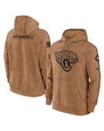 Men's Jacksonville Jaguars 2023 Brown Salute to Service Pullover Hoodie