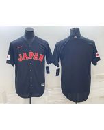 Men's Japan Baseball Blank 2023 Black World Baseball Classic Stitched Jersey