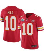 Men's Kansas City Chiefs #10 Tyreek Hill Super Bowl LIV Red Vapor Untouchable Limited Stitched NFL Jersey