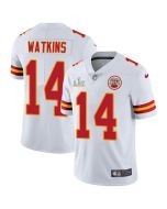 Men's Kansas City Chiefs #14 Sammy Watkins White 2021 Super Bowl LV Stitched NFL Jersey