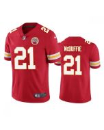 Men's Kansas City Chiefs #21 Trent McDuffie Red Vapor Untouchable Limited Stitched Football Jersey