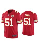Men's Kansas City Chiefs #51 Michael Danna Red Vapor Untouchable Limited Stitched Jersey