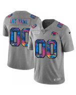 Men's Kansas City Chiefs ACTIVE PLAYER Custom 2020 Grey Crucial Catch Limited Stitched Jersey