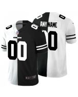 Men's Kansas City Chiefs ACTIVE PLAYER Custom Black & White Split Limited Stitched Jersey