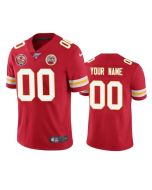 Men's Kansas City Chiefs ACTIVE PLAYER Custom Red 100th Season With 60 Patch Vapor Untouchable Limited Stitched NFL Jersey