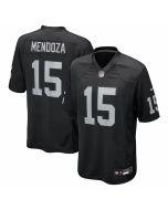 Men's Las Vegas Raiders #15 Fernando Mendoza Black 2026 NFL Draft Game Jersey