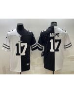Men's Las Vegas Raiders #17 Davante Adams Black/White Split Vapor Untouchable Limited Stitched Jersey