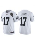 Men's Las Vegas Raiders #17 Davante Adams White With 2020 Inaugural Season Patch Vapor Limited Stitched Jersey