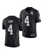 Men's Las Vegas Raiders #4 Derek Carr Black 2020 Inaugural Season Vapor Limited Stitched Jersey