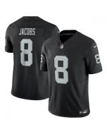 Men's Las Vegas Raiders #8 Josh Jacobs Black 2023 F.U.S.E Vapor Untouchable Stitched Football Jersey