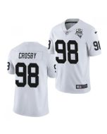 Men's Las Vegas Raiders #98 Maxx Crosby White 2020 Inaugural Season Vapor Limited Stitched Jersey