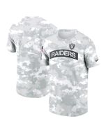 Men's Las Vegas Raiders Arctic Camo 2024 Salute To Service Performance T-Shirt (Camo)