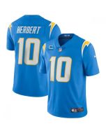Men's Los Angeles Chargers #10 Justin Herbert 2022 Blue With 2-star C Patch Vapor Untouchable Limited Stitched Jersey