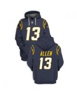 Men's Los Angeles Chargers #13 Keenan Allen 2021 Navy Pullover Hoodie