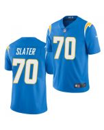 Men's Los Angeles Chargers #70 Rashawn Slater 2021 Blue Vapor Untouchable Limited Stitched Jersey