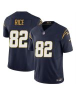 Men's Los Angeles Chargers #82 Brenden Rice Navy 2024 Draft F.U.S.E Vapor Limited Stitched Football Jersey