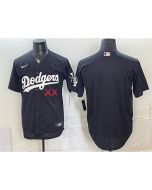 Men's Los Angeles Dodgers x KAWS Black Vapor Premier Limited Baseball Jersey