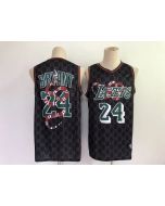 Men's Los Angeles Lakers #24 Kobe Brant Black Guci Mamba Stitched NBA Jersey