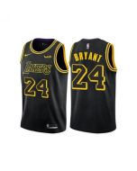 Men's Los Angeles Lakers #24 Kobe Bryant Black Stitched NBA Jersey (Style 3)
